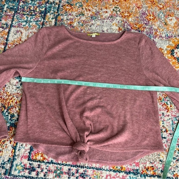 Gianni‎ Bini Thin Knit Tie Knot Sweater Flare Sleeves - Picture 7 of 8